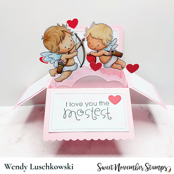 Digital Stamp - Baby Cupid: Cupid's heart