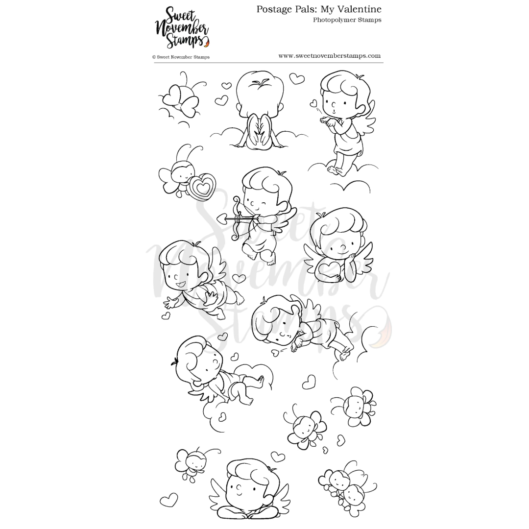 Clear Stamp Set - Postage Pals: My Valentine
