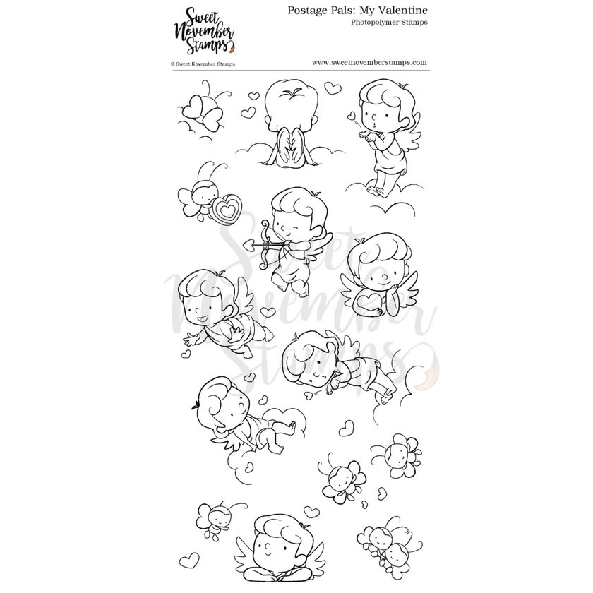 Clear Stamp Set - Postage Pals: My Valentine