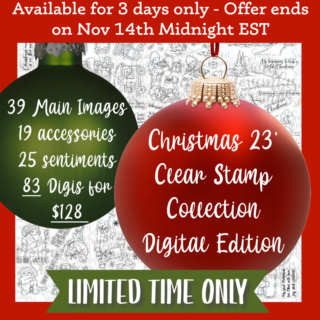 Digital Stamp - Christmas 2023 clear stamp sets: digital edition
