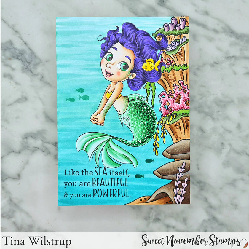 Digital Stamp - A Sea Full of Friends: Eviana