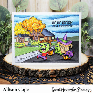 Clear Stamp Set - Background Builder: Halloween Neighborhood