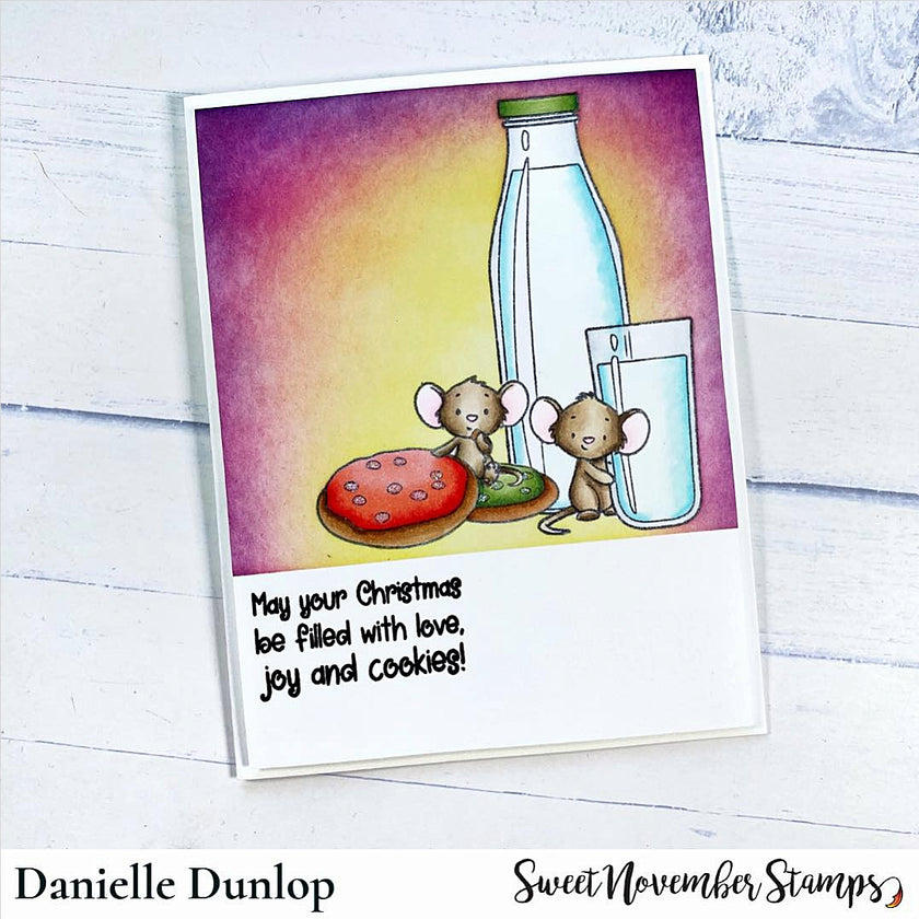 Clear Stamp Set - Milk and Cookies