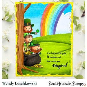 Digital Stamp - Leprechaun Peekers