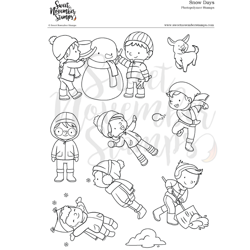 Clear Stamp Set - Snow Days