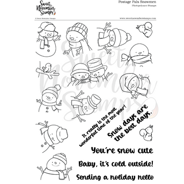 Clear Stamp Set - Postage Pals: Snowmen