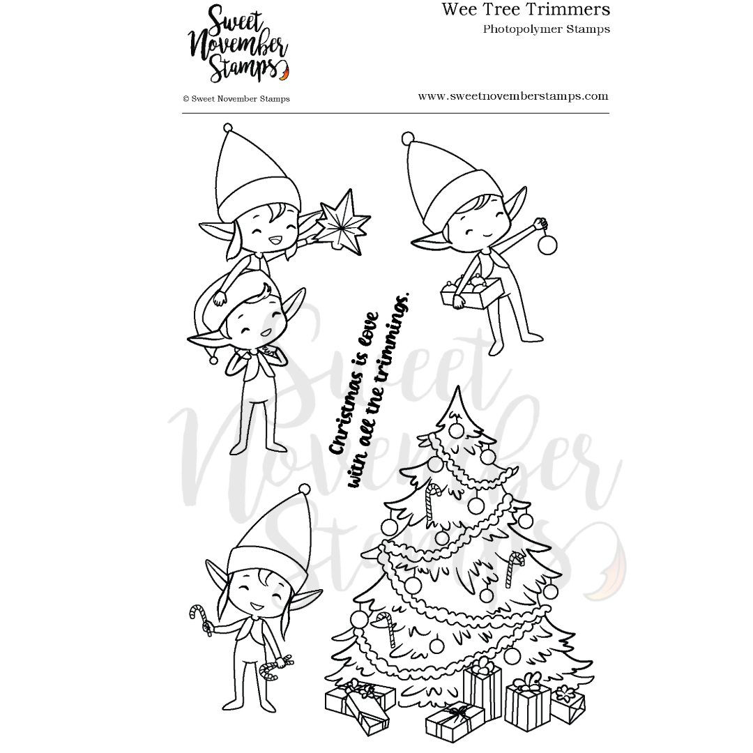 Clear Stamp Set - Wee Tree Trimmers
