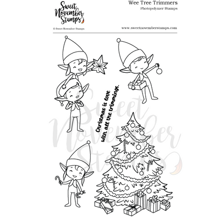 Clear Stamp Set - Wee Tree Trimmers