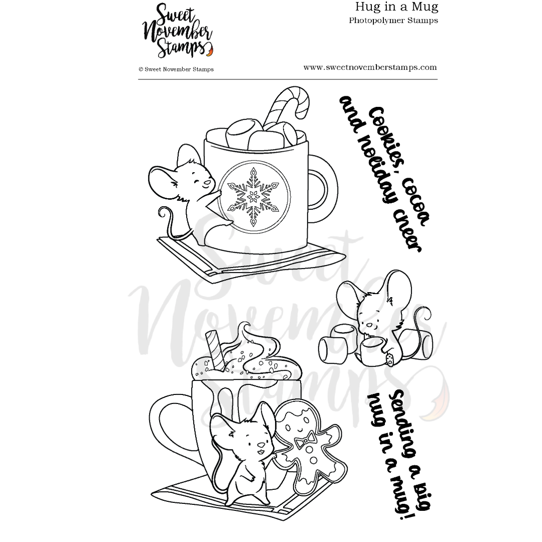 Clear Stamp Set - Hug in Mug
