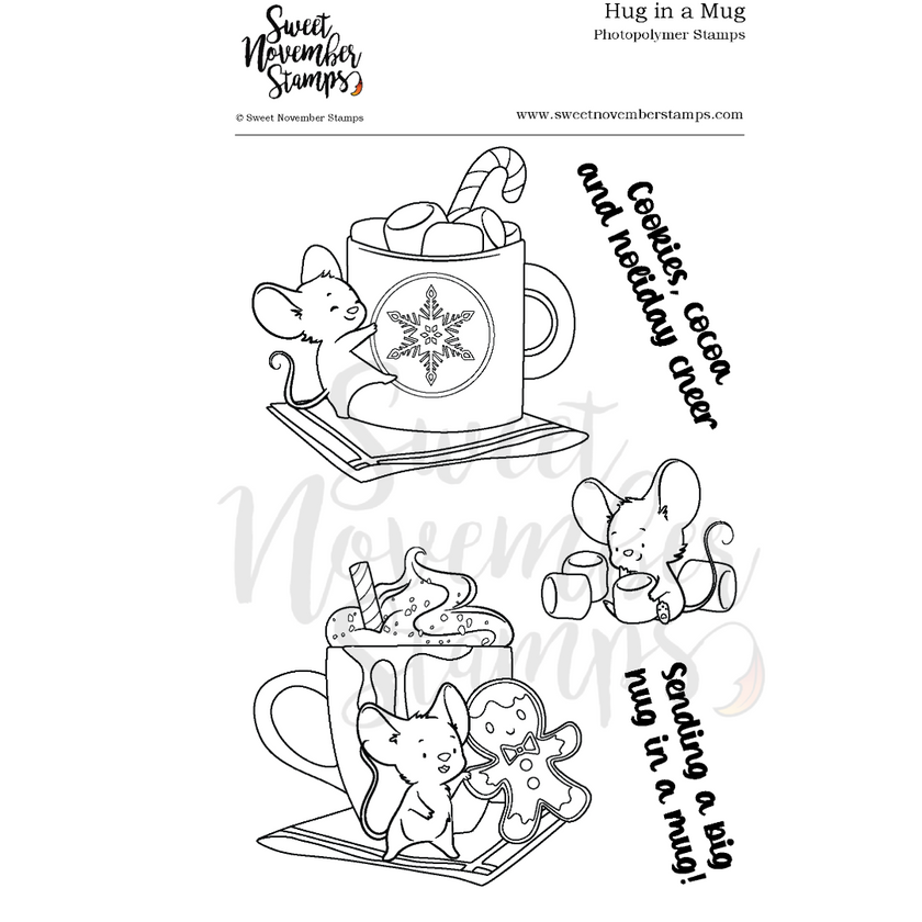 Clear Stamp Set - Hug in Mug