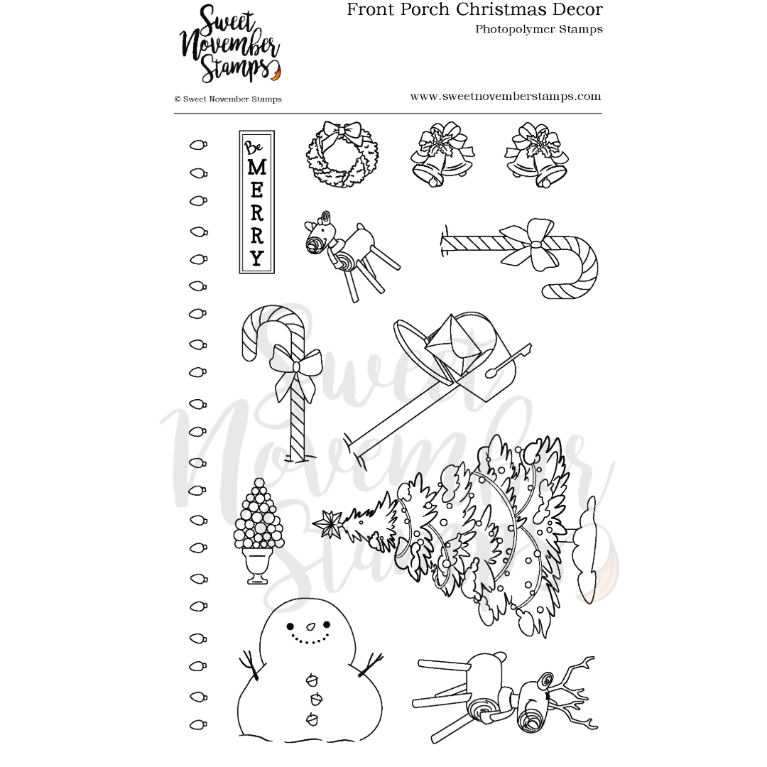 Clear Stamp Set - Front Porch Christmas Decor