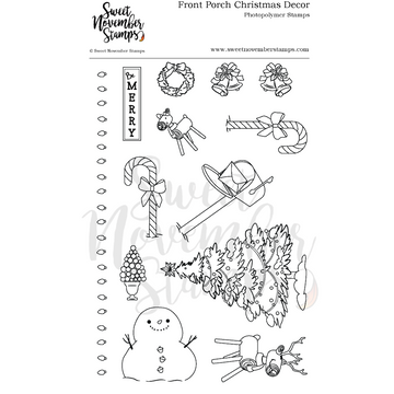 Clear Stamp Set - Front Porch Christmas Decor