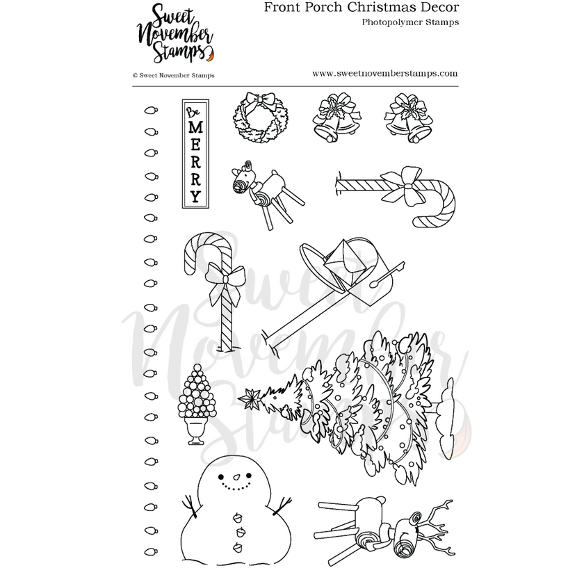 Clear Stamp Set - Front Porch Christmas Decor