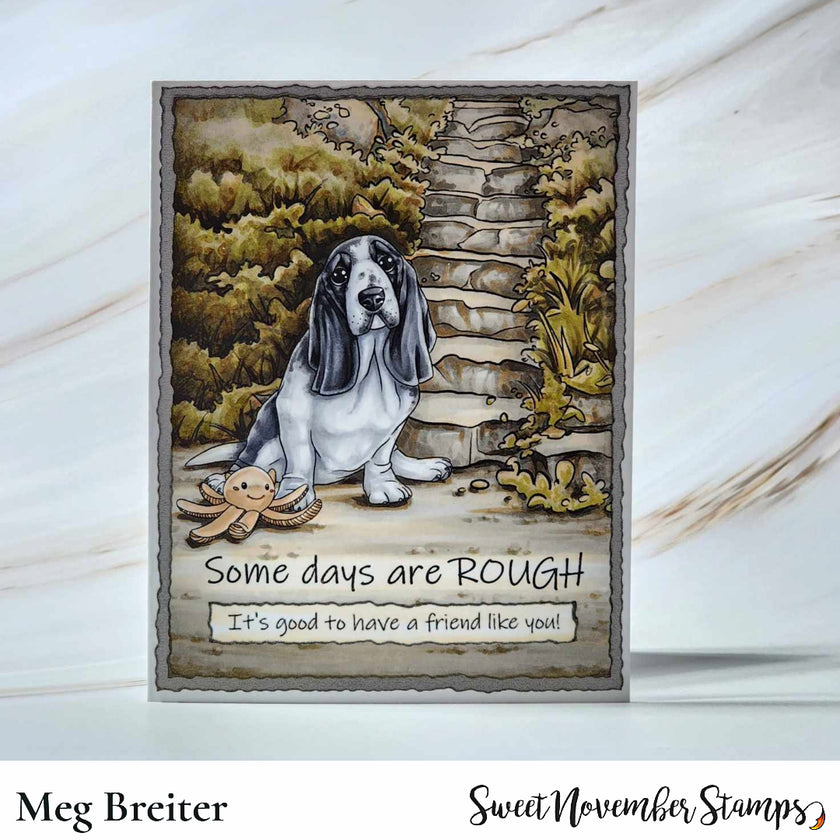 Digital Stamp - Dog Park 3: Bentley the Basset Hound