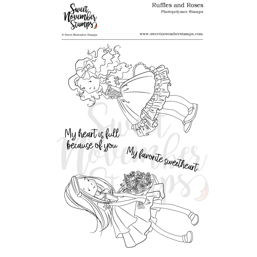 Clear Stamp Set - Ruffles and Roses