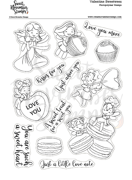 Clear Stamp Set - Valentine Sweetwees