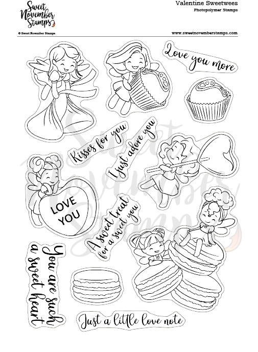 Clear Stamp Set - Valentine Sweetwees