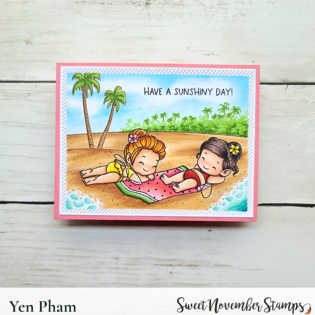Clear Stamp Set - Fairwee Sun Bathers