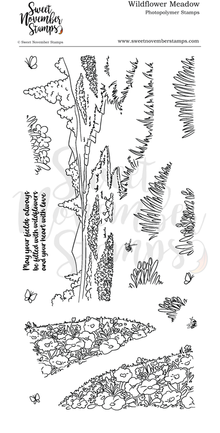 Clear Stamp Set - Background Builder: Wildflower Meadow