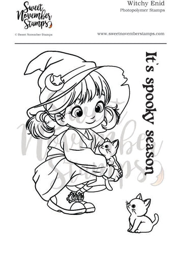 Clear Stamp Set - Witchy Enid