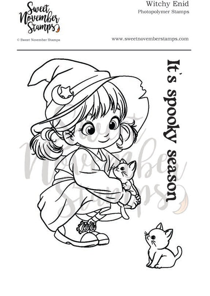 Clear Stamp Set - Witchy Enid