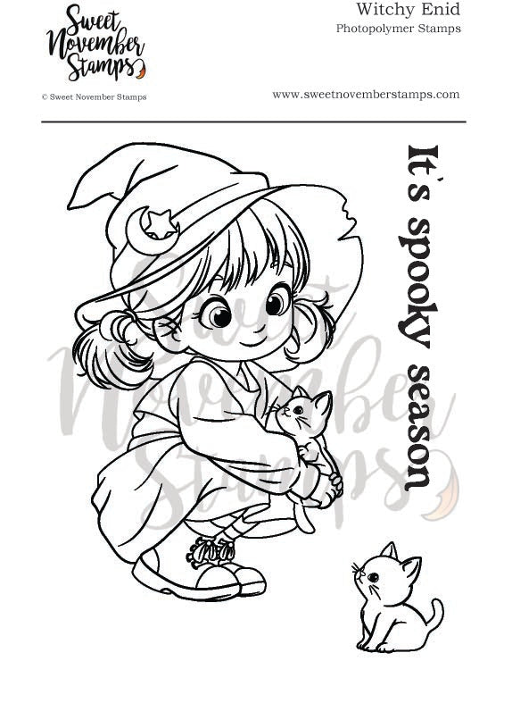 Clear Stamp Set - Witchy Enid