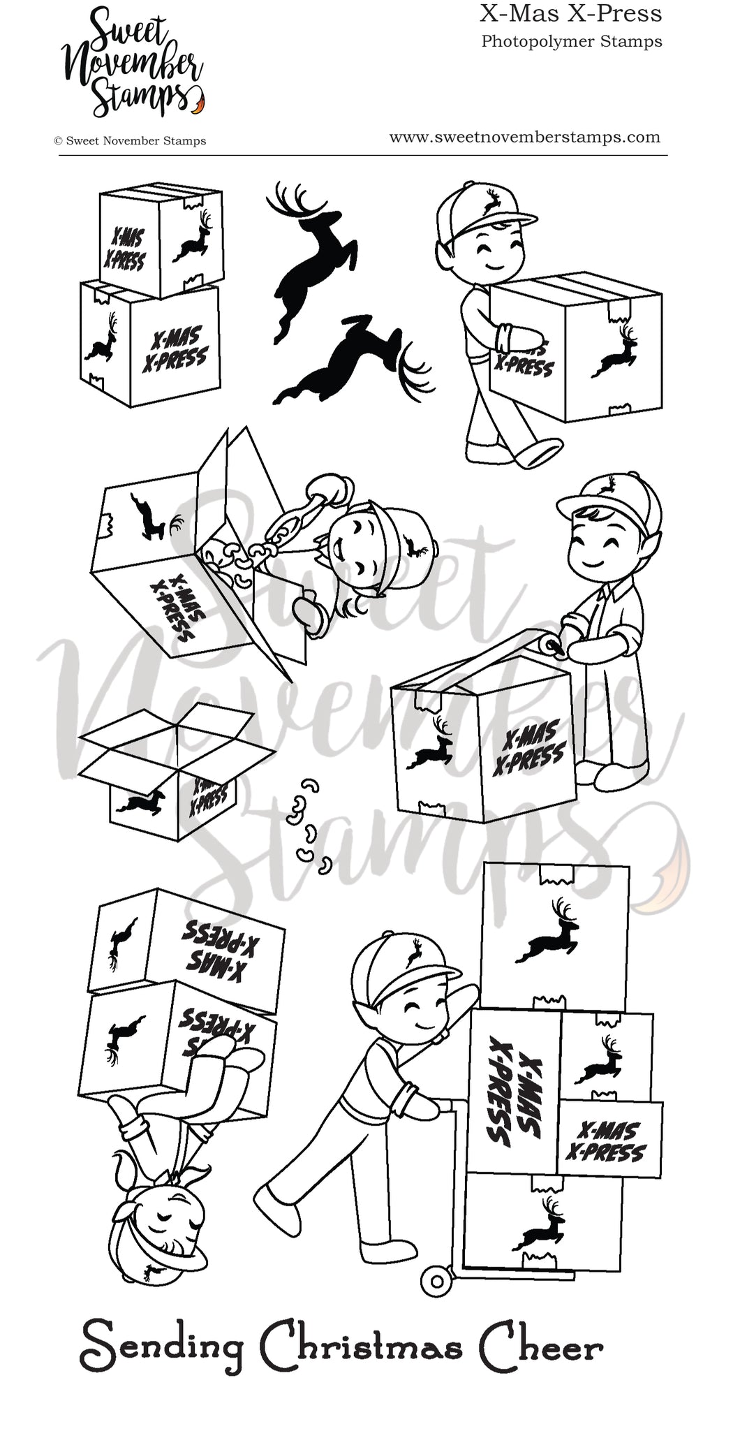 Clear Stamp Set - X-Mas X-Press