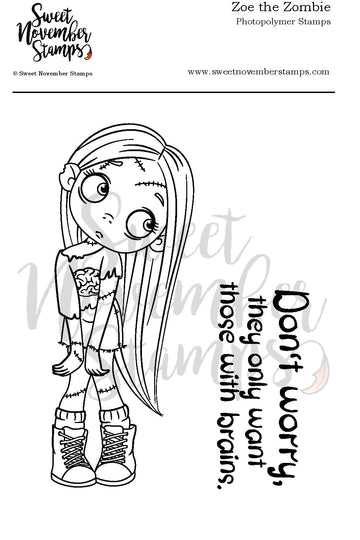 Clear Stamp Set - Zoe the Zombie