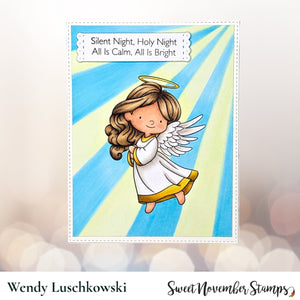 Digital Stamp - Little Christmas Angel