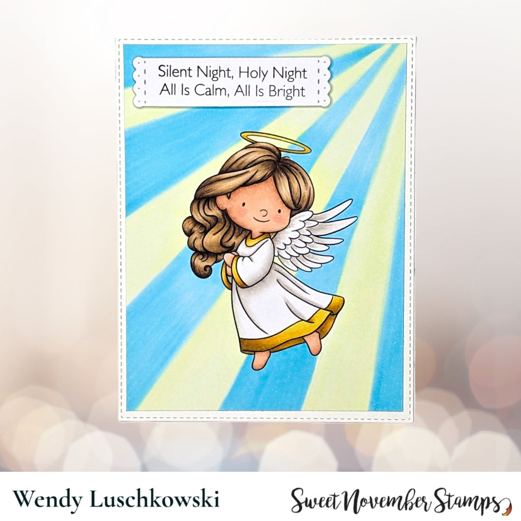 Digital Stamp - Little Christmas Angel