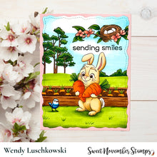 Load image into Gallery viewer, Digital Stamp - Prepping for Easter: Bunny with Carrots
