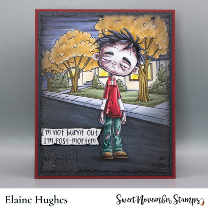 Digital Stamp - Xander the Zombie