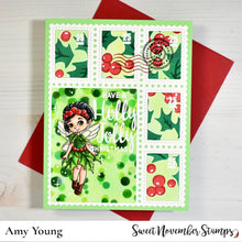 Load image into Gallery viewer, Clear Stamp Set - Mistletoe and Holly Fairies
