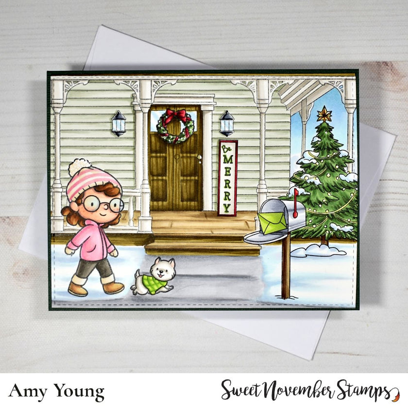 Clear Stamp Set - Front Porch Christmas Decor