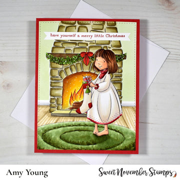 Digital Stamp - The Stockings Were Hung: Allison