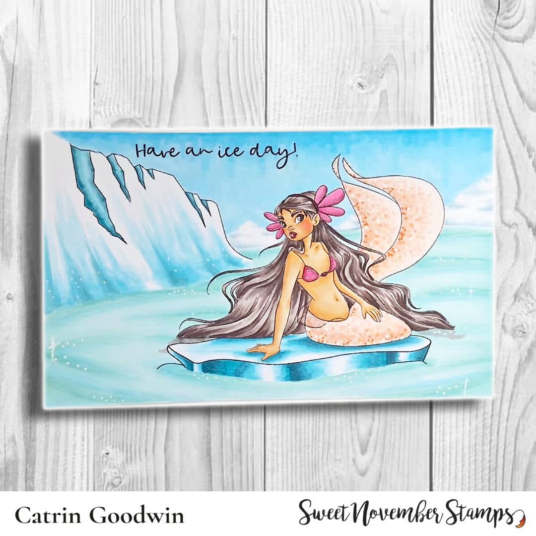 Digital Stamp - Lady Low Tide