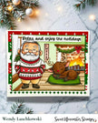 Clear Stamp Set - Off Duty Santa and Reindeer