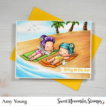 Clear Stamp Set - Fairwee Sun Bathers