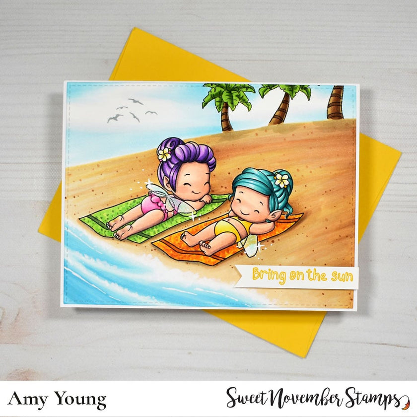 Clear Stamp Set - Fairwee Sun Bathers