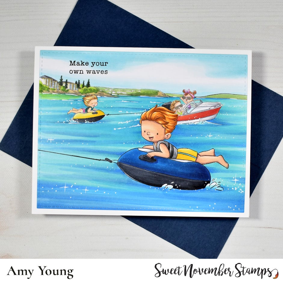 Digital Stamp - Summer On The Go: Motorboat