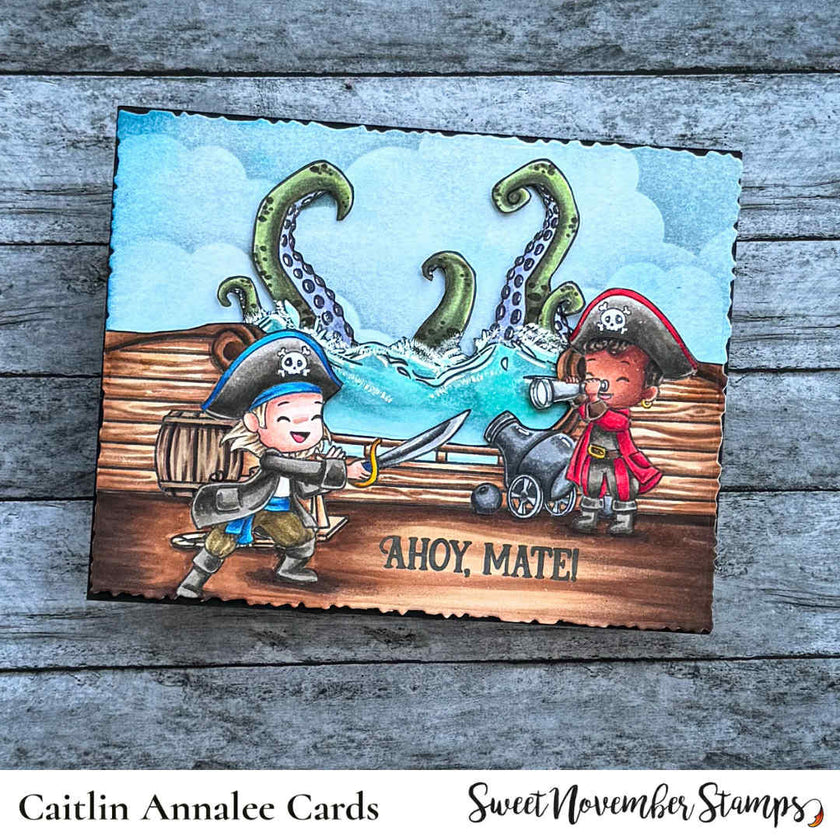 Clear Stamp Set - Background Builder: Yo Ho Ho