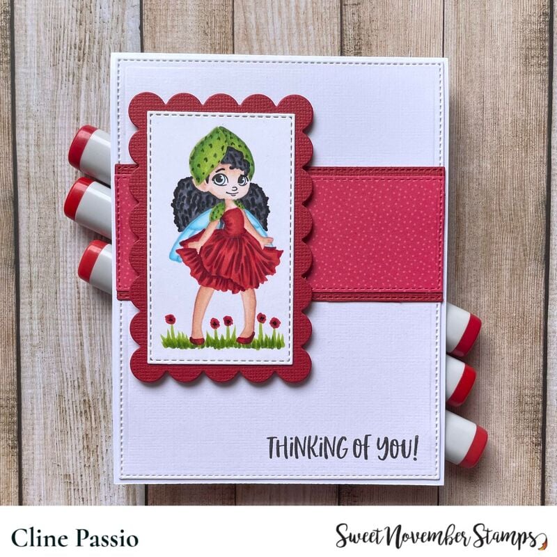 Clear Stamp Set - August Poppy Fairy