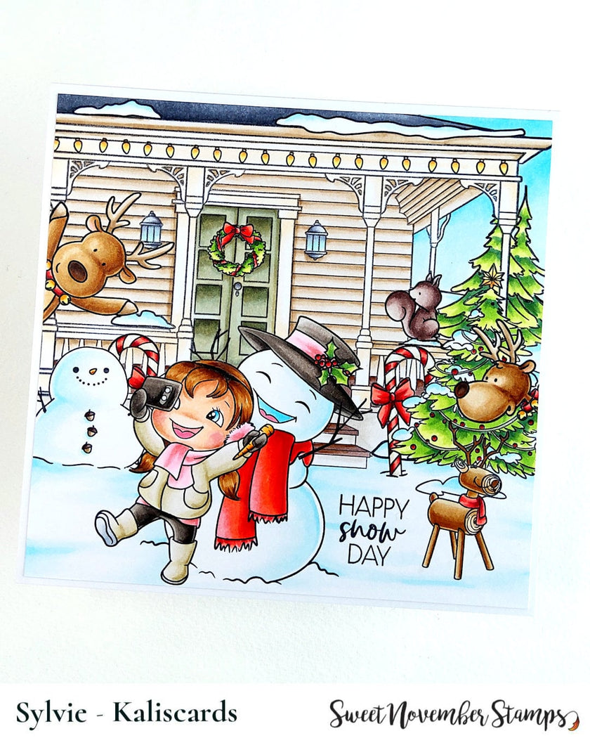 Clear Stamp Set - Front Porch Christmas Decor