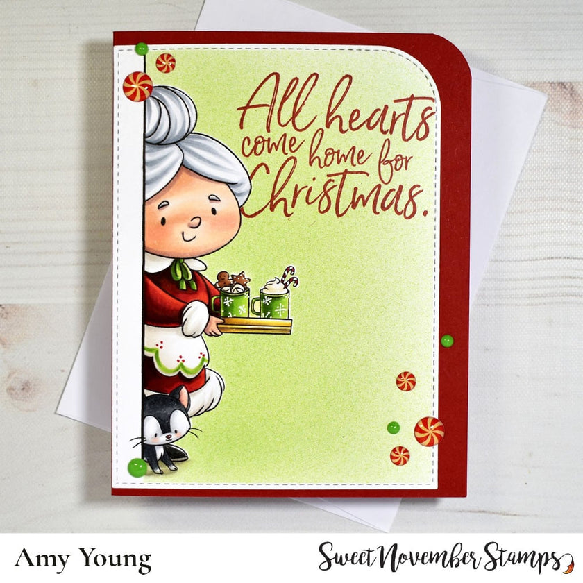 Digital Stamp - No Peeking: Mrs. Claus