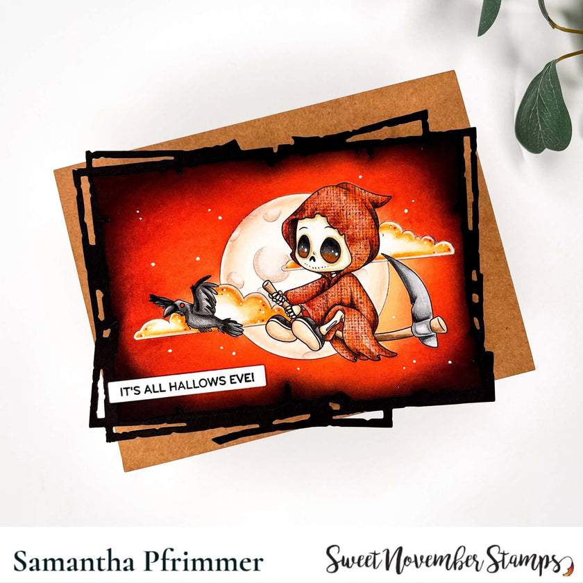 Clear Stamp Set - Lil Grimmy Flying