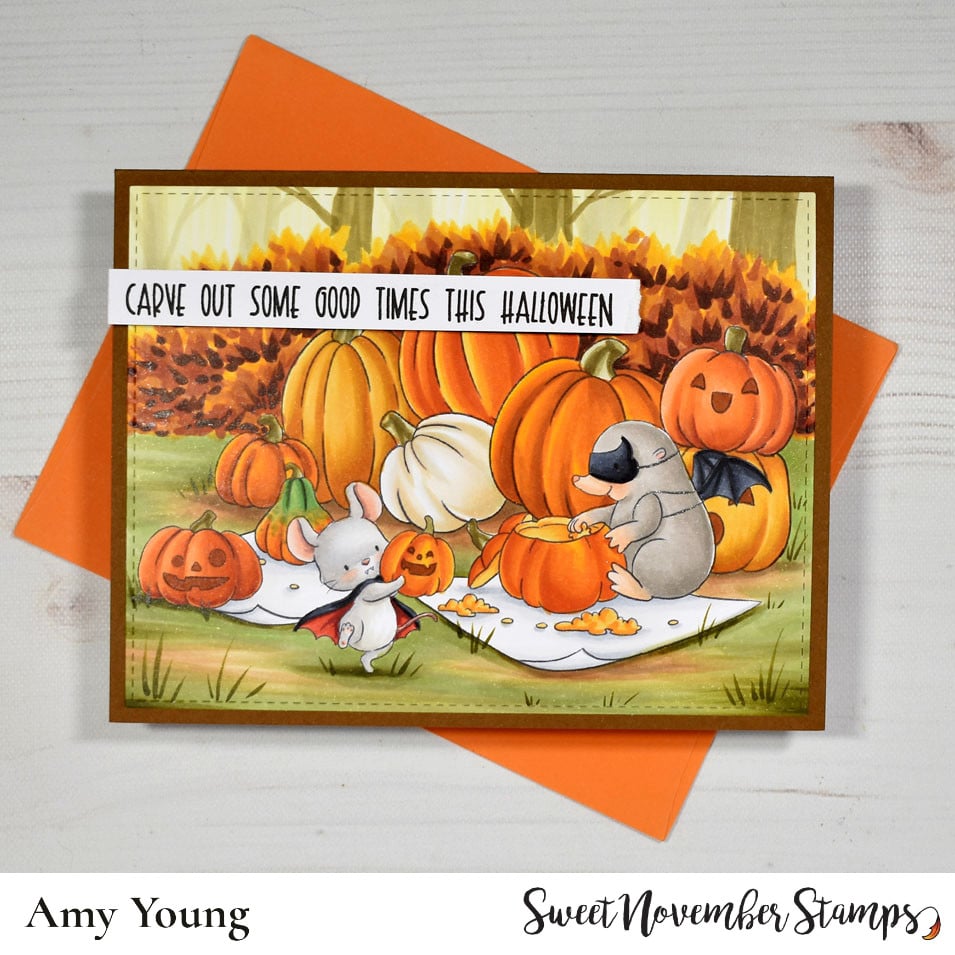 Digital Stamp - Halloween Party: Pumpkin Carving