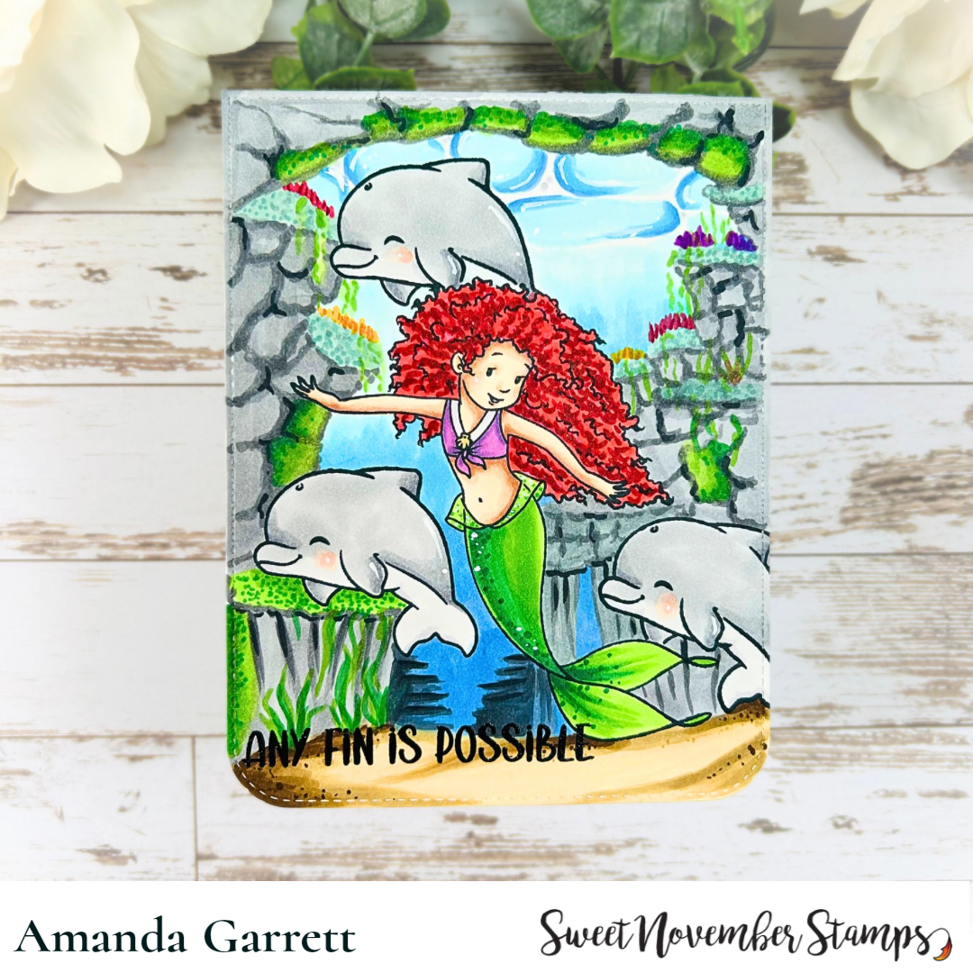 Clear Stamp Set - Any Fin is Possible