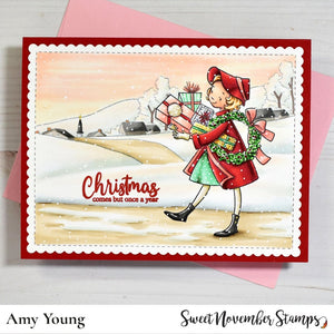 Clear Stamp Set - Retro Christmas Shoppers