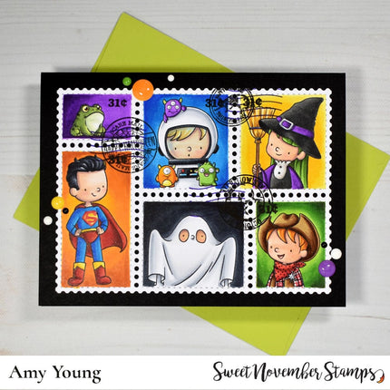 Clear Stamp Set - Halloween Postage Pals: Landscape
