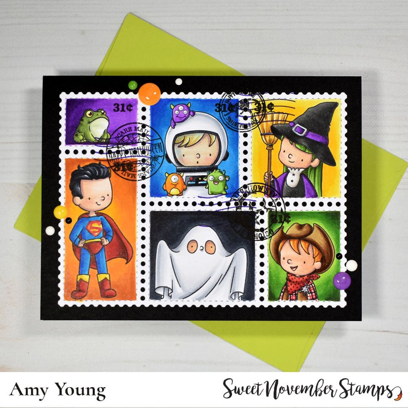 Clear Stamp Set - Halloween Postage Pals: Landscape